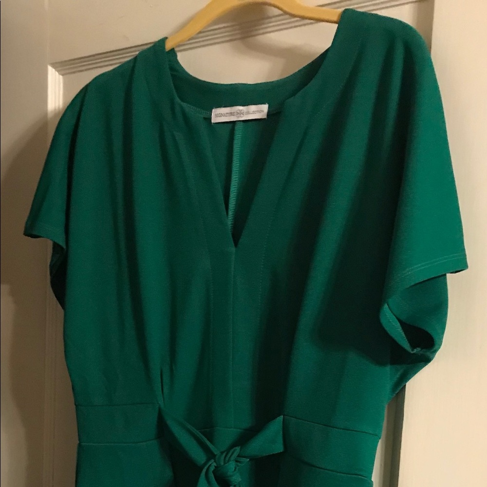 Avon bright green dress.